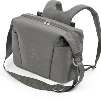 Stokke Xplory X Changing Bag - Shoulder Bag or Backpack Carry Option - Includes Foldable Changing Mat & Pouch Bag - UPF 50+ Water Resistant Easy Clean