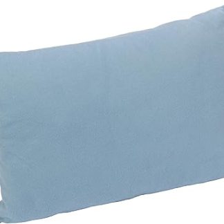 10T Deluxe Pillow, Blue, 40 x 30 x 10 cm, Fleece Pillow, Travel Pillow, Neck Pillow with Pack Sack