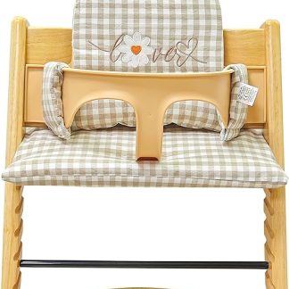 BORDEAG High Chair Seat Cushion for Stokke Tripp Trapp, High Chair Seat Cushion, Seat Cushion with Cute Graphics, Seat Cushion, High Chair Cushion, Comfort Easy Cleaning, Machine Washable