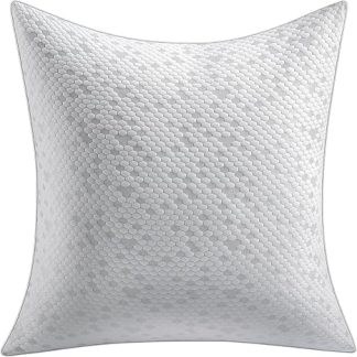 MetersGod Pillow 80 x 80 cm, Memory Foam Neck Pillow, Height Adjustable with Zip, Antibacterial Pillow Made of 3200 g Memory Foam, Hypoallergenic, Comfortable, Soft and Breathable Pillow