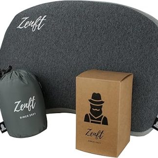 ZENFT Travel Pillow - Outdoor Pillow, Travel Pillow, Extra Soft, Travel Pillow - Inflatable Pillow, Camping Equipment, Backpacking, Car, Train, Picnic, Beach - Ideal for Holidays and Travel