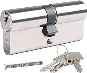 70mm Euro Barrel Lock, 35/35 Door Barrel Lock with Key, UPVC Door Lock Barrel Profile Lock with 4 Keys