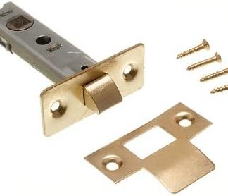 TUBULAR MORTICE LATCH DOOR LOCK CATCH 75MM EB WITH SCREWS ( pack of 3 )