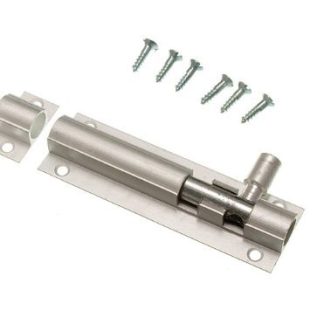 Lot of 12 Door Bolt Barrel Slide Lock 75Mm 3 Inch Aluminium + Screws
