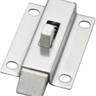 ZYNCUE Door Lock, Heavy Duty Stainless Steel Telescopic Spring Push Lock Latch Door Window Cabinet Security Reverse Tongue Locks Hardware for Home Office