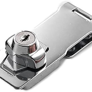 4'' Zinc Alloy Door Lock Hasp, Silver Heavy Duty Furniture Lock Hasp, Safety Door Clasp Locks Bolt Latch Buckle, 1 Pcs