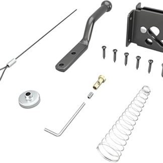 DIYEAH 1 Set Spring Loaded Gate Latch Heavy Duty Automatic Lock for Vinyl Doors for Gardens Garages and Fences Durable Stylish Design