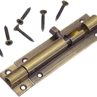 1 Piece 3 Inches Brass Door Lock Bolt Bronze Sliding Gate Bolt for Door/Gate/Balcony/Bedroom/Bathroom