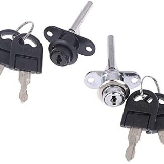 1PC Zinc Alloy Cam Cylinder Locks Door Cabinet Mailbox Drawer Cupboard Locker Security Furniture Lock with Plastic Keys Hardware(Black)