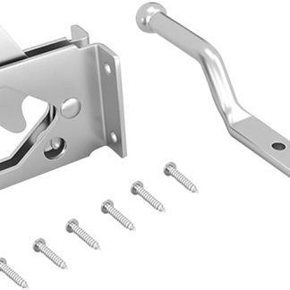 NUOBESTY Self-Locking Gate Latch Small Lock Hinge Flush Bolt Door Latches Gravity Lever Fence Lock