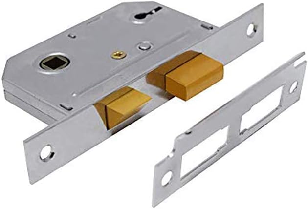 Yale 2 Lever Mortice Basic Security, Polished Chrome, 2.5 Inch/64 mm