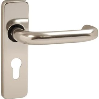 VIBE Round Bar Lever Euro on Polished Anodised Aluminium Door Handle Lever Euro on Polished Anodised Aluminium for Internal Doors