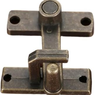 1set Bronze Sliding Window Door Lock Handle Metal Door Latch Guard Latch Bolt with Screws Home Safety Chain Door Home Hardware