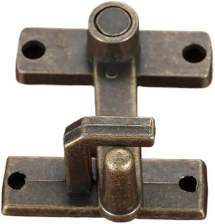 1set Bronze Sliding Window Door Lock Handle Metal Door Latch Guard Latch Bolt with Screws Home Safety Chain Door Home Hardware