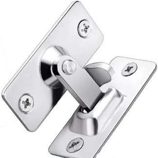 FADGOODStainless Steel 90 Degree Right Angle Buckle/Hook Lock/Bolt,for Sliding Door,Mini But Strong,Hardware Locks,Small