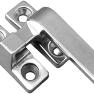 304 Stainless Steel Handle Lock for Casement Shutter, Knob Buckle Handle, Anti-Rust Resistant, 80mm/100mm, Silver, for Office Hotel Restaurant Door Hardware(Small Right)