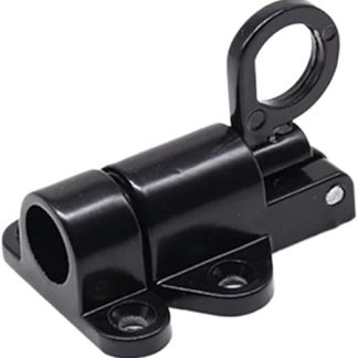 THEDAYBABY Solid Aluminum Alloy Spring Automatic Latch Door Bolts Latch Wooden Deadbolt Aircraft Latch Lock Hardware Door Lock Accessories(Black)