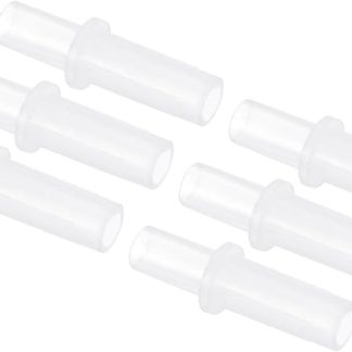 uxcell Bifold Door Hardware, 6-Pack Bi-Fold Door Top Pivot D, Bifold Closet Door Hardware Repair Part Kit for Sliding Wardrobe Doors Folding Door, Silver