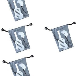 NUOBESTY 4 Sets Guitar Shaped Portable Door Lock Easy Install Security Door Locker for Apartments Dormitories Hotels and Private Rooms Durable Design for Personal Safety