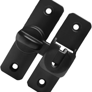 SOIMISS No Drill Aluminum Alloy Sliding Bolt Lock for Doors Modern Door Latch Hardware with Sleek Design Easy Installation for Garage Garden Fence Shed Windows and Cabinets