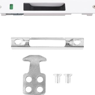 Sliding Door Lock Latch, Stainless Steel Sliding Glass Door Window Single Lock Catch, Household Hardware Fittings Patio Door Lock Replacement with Installation Accessories