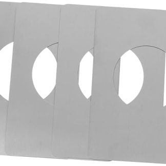 Vaguelly 4pcs Stainless Steel Door Latch Reinforcement Plate for Wooden Doors Easy Install Fixing Filler Cover for Secure Lock Stability