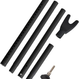 Adjustable Door Security Bar, Heavy-Duty Reinforced Lock Rod, Adorable Compact Extra Entryway Protection, Travel and Home Protectors Tool for Apartment Or Hotel Room