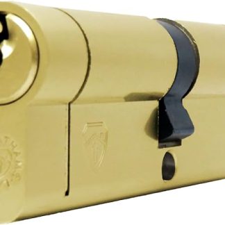 35/60 Euro Cylinder with 3 Keys Anti Snap/Bump/Pick/Drill Security Features - uPVC/Composite Door Lock - Brass Finish