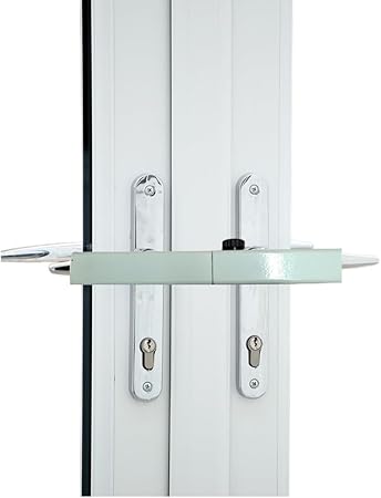 Double Walled Tough Patio French Door Lock 'Box Section' High Security Deadlock Sliding Fix Bar, Heavy Duty