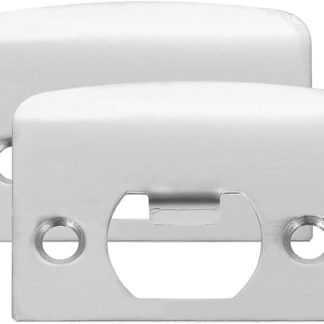 VICASKY Door Strike Plate Plates for Interior Doors Latch Deadbolt Installation Kit Exterior Striker Lock Extended Knob Extender Rv Long Blank Doorstrik 2pcs Stainless Steel Covers