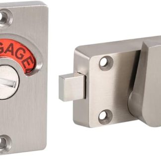 Indicator Privacy Bolt, Stainless Steel Bolt Door Lock Indicator Bolt Vacant/Engaged Bathroom WC Public Restroom Toilet Privacy Partition Door Lock Latch