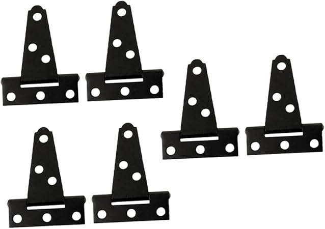 TEHAUX 6pcs Shaped Hinge Hinges for Kitchen Cupboard Home Door Lock Supply Door Lock Accessory for Cupboard and Catches for Internal