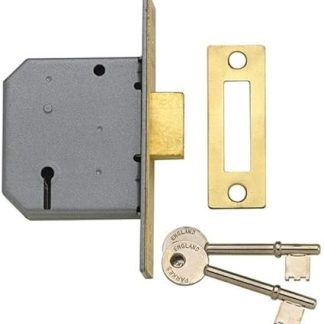 Yale Locks PM322CH25 3 Lever Mortice Dead Lock 64mm - Polished Chrome Finish