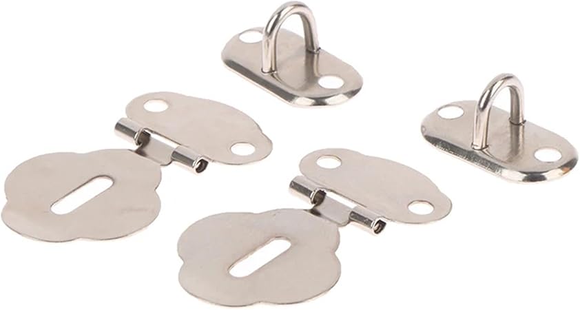 Bearing Hinge,Bearing Heavy Door Hinge 2Pair/Set Lock Hasp Hook Latch Lock Hinge Hardware Lock for Jewelry Box Diary Book Drawer Wood Case Buckle