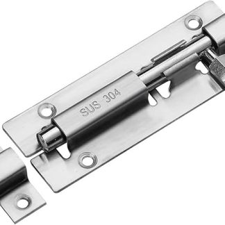 5pcs Hardware Gate Safety Door Bolt Latch Lock Barrel for Home for Home(6 inchs)
