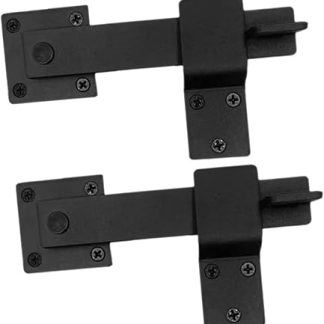 Veemoon 2 Sets Barn Door Lock Latches for Sliding Door Lock Hardware Metal Gate Latches for Fence Clasp for Bathroom