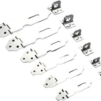 137MM / 98MM / 87MM /73MM Stainless Steel Gate Door Lock Burglar-proof Cabinet Hasp Padlock Solid Clasp Door Window Staple Shed Latch Box Buckle Hardware(87MM)