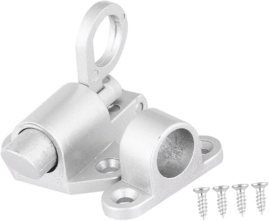 Veemoon Aluminum Automatic Door Bolt Self-Closing Latch for Gates Windows Easy Install Security Lock Self-Locking Gate Latch