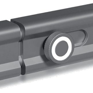 150mm Door Lock Barrel Bolt Latch Aluminum Alloy Sliding Latch Lock Grey Security Deadbolt for Bedroom Door Cabinet (Surface-Mounted)