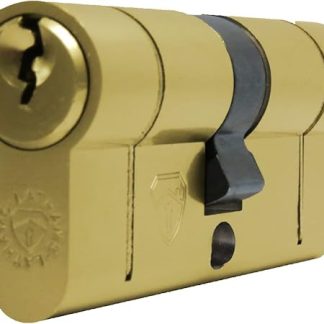 30/30 Euro Cylinder with 3 Keys Anti Snap/Bump/Pick/Drill Security Features - uPVC/Composite Door Lock - Brass Finish
