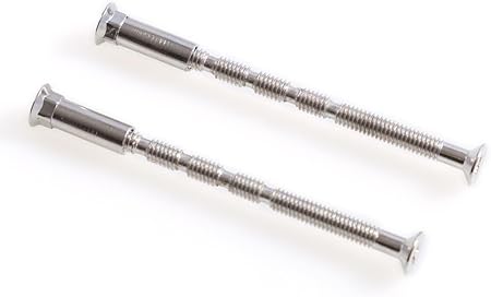 2pk M4 Bolt & Sleeve Through Fixing for Door Handle Rosettes Escutcheons 60 / 80mm Sizes (60mm)