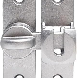 Aluminum Alloy Barn Door Lock, 90/180 Degree Sliding Door Latch Lock Gate Latch Security Hardware for Indoor Outdoor(Silver)