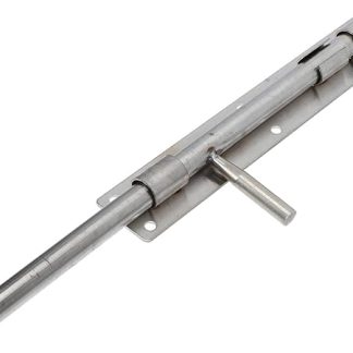 Happyyami Stainless Steel Floor Bolt Gate Drop Rod Ground Catch Lock Wood Fence Hardware Door Latch Durable Home Security 13.8 Inch
