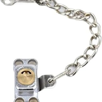 So Strong, So Safe, Anti-Theft Security Window Lock, Copper Lock Cylinder, Stainless Steel Chain, Door and Window Hardware
