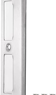 sourcing map Door Strike Plate, 155mm x 35mm 201 Stainless Steel Latch Deadbolt Strike Plate for Door Frame Door Jamb, Silver