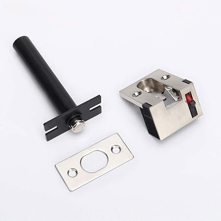 Door Chain Lock, Zinc Alloy Security Concealed Door Chain Guard Heavy Duty Safety Chain Latch Lock for Home, Apartment, Hotel (Brushed Steel)