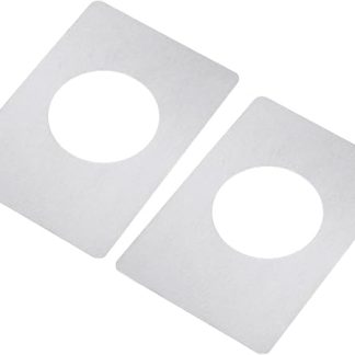 2Pcs Door Lock Repair Plate Stainless Steel Door Reinforcement Plates Fixing Filler Door Handle Fixing Covers Enduring