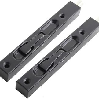 6 Inch Flush Bolt Latch Concealed Security Slide Lock Lever Stainless Steel Concealed Latch Anti-Theft Door Double Opening Bolt