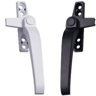 Aluminum Alloy Casement Window Sliding Door Handle with Lock Home Hardware 1pcs(White Right)