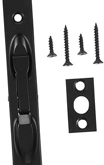 Veemoon Modern Brushed Finish Flush Bolt Latch Hidden Security Lock for French Sliding Double Doors